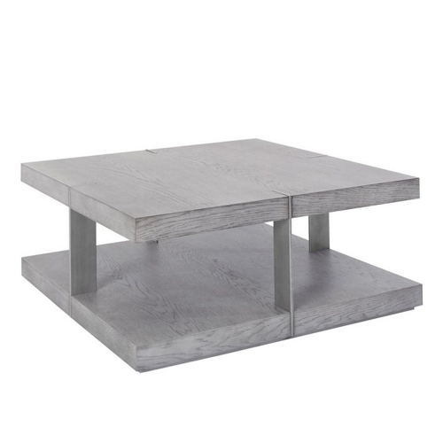 Bild von Eleganter Wohnzimmertisch Veda aus Holz und Metall