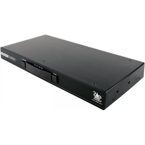 Bild von Adder CCS-PRO4 Tastatur/Video/Maus (KVM)-Switch Schwarz, KVM Switch, Schwarz