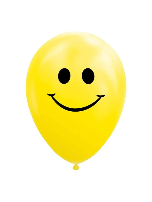 Bild von Globos Luftballons Smile Gelb 30cm, 8St.