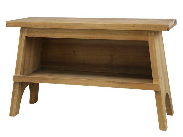 Bild von Annimuck Sitzbank Chic Antique Bank mit Ablage H48,5/L80/B30 cm natur (1-St)