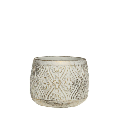 Bild von Vittel Blumentopf mit Gold Muster von Chic Antique