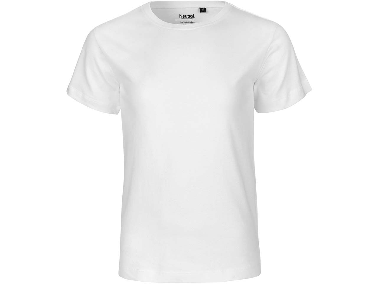 Bild von Neutral Bio-Kinder-T-Shirt mit Rundhalsausschnitt, white, Gr. 152/158