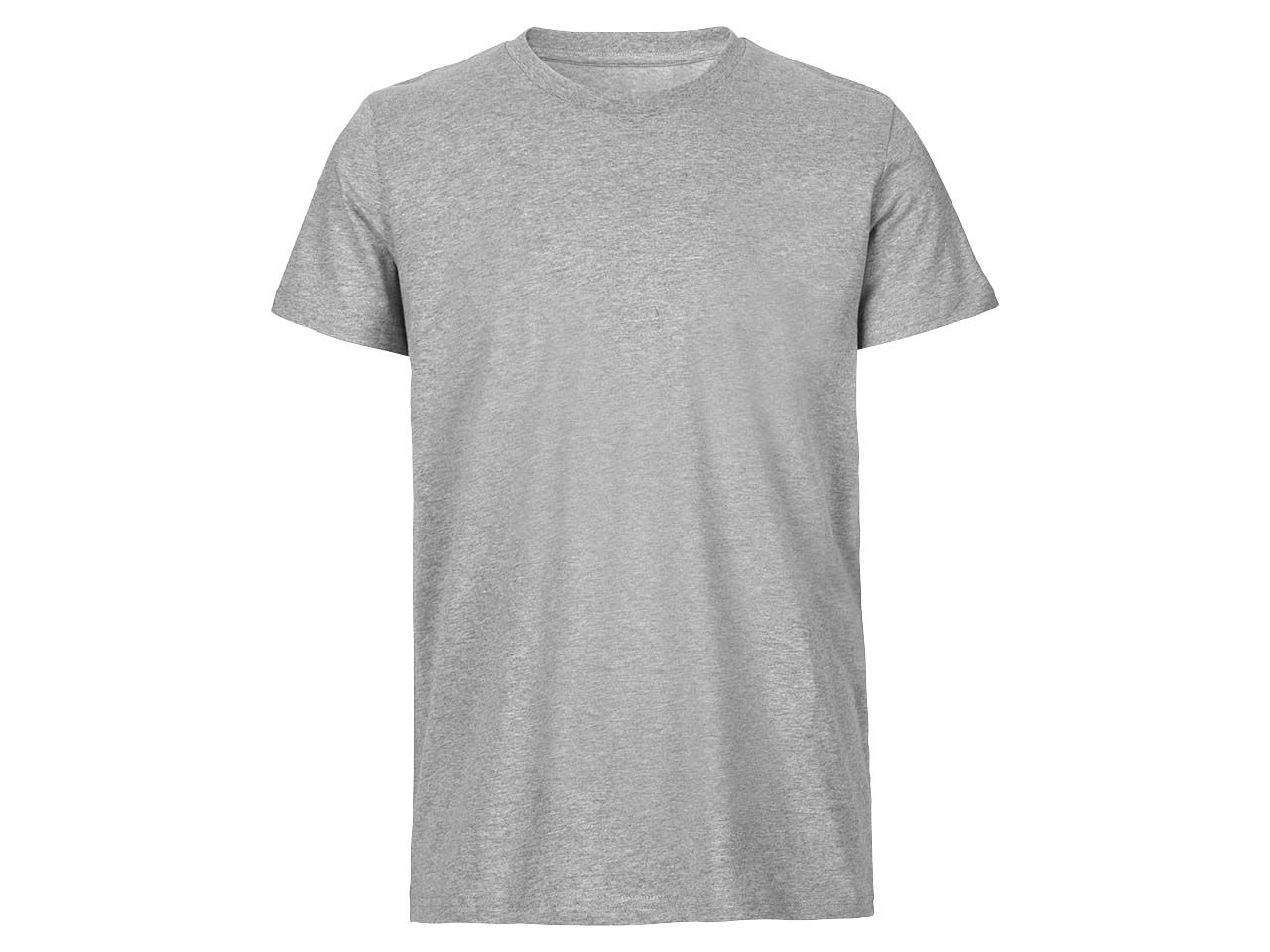 Bild von Neutral Bio-Herren-T-Shirt mit Rundhalsausschnitt grau, Gr. XL