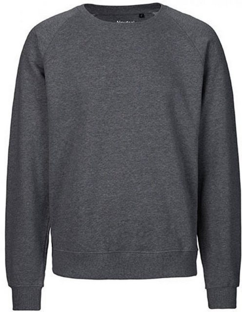 Bild von Neutral Bio-Unisex-Sweatshirt mit Rundhalsausschnitt, dark heather, Gr. S