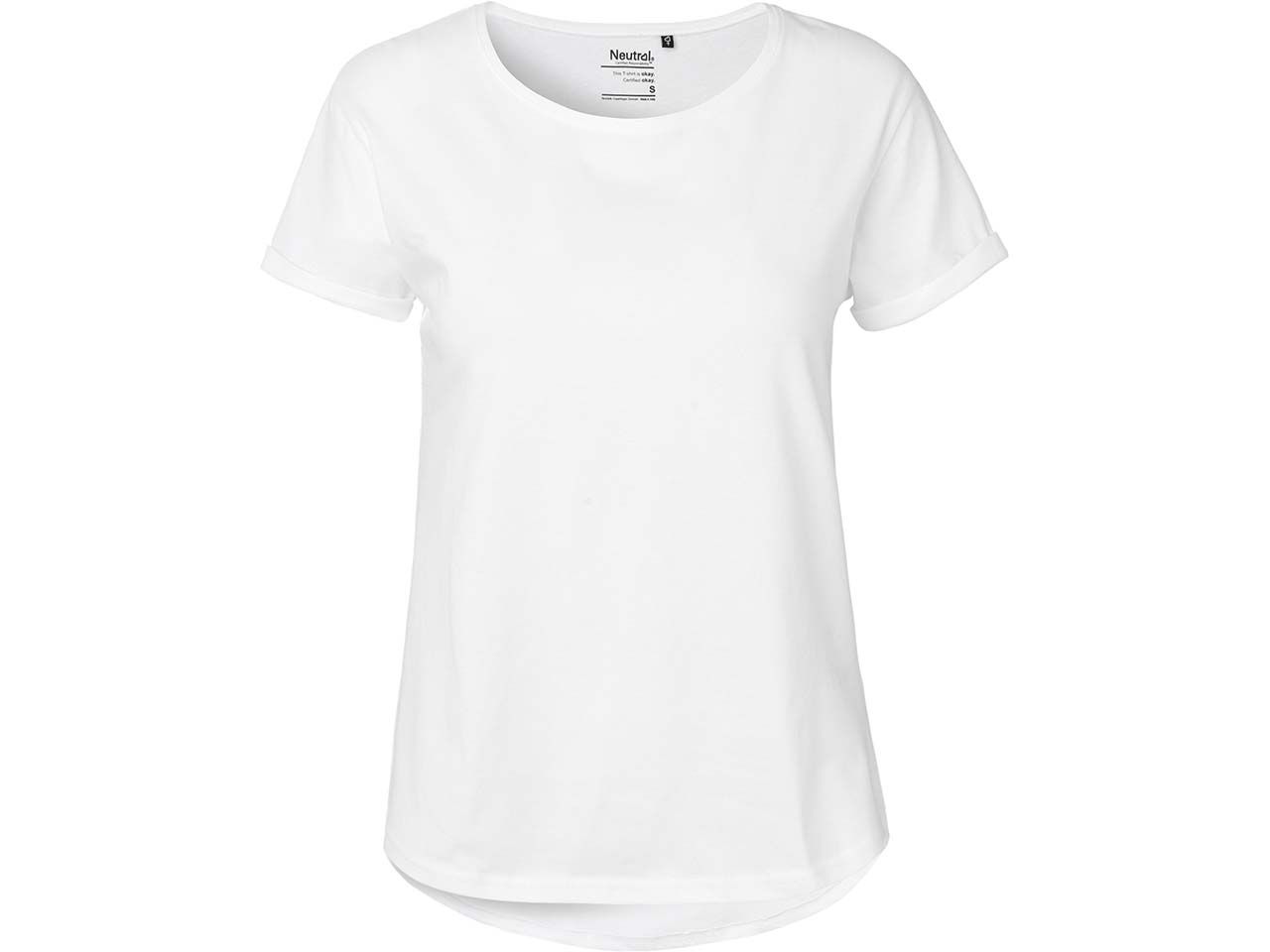 Bild von Neutral T-Shirt Neutral Bio-Damen-T-Shirt mit Roll-Up-Ärmeln