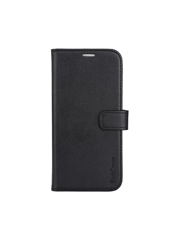 Bild von Radicover Radiation Protection Wallet Vegan Leather iPhone 15 PLUS Flipcover Black PU (Apple iPhone 15 Plus), Smartphone Hülle, Schwarz
