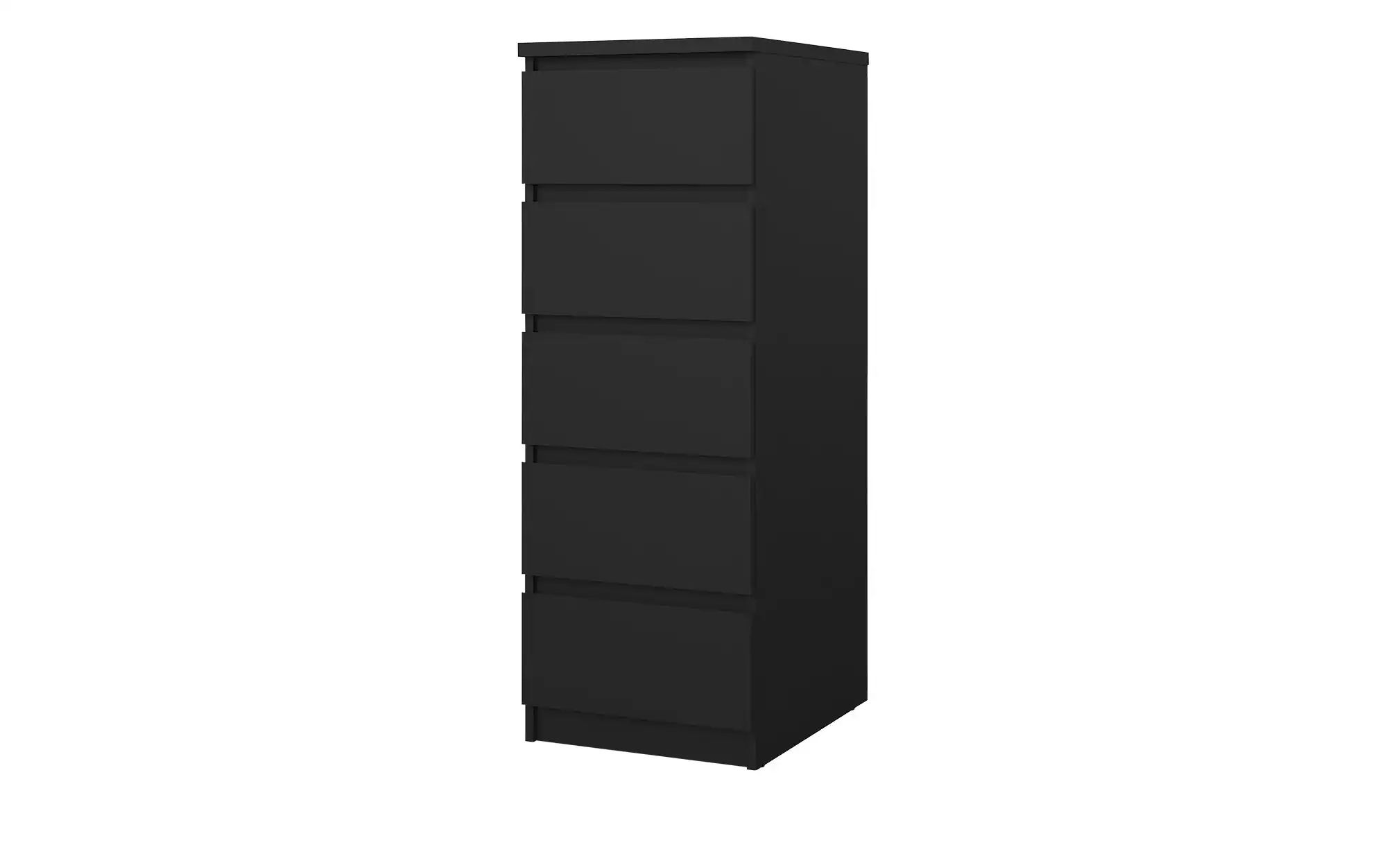 Bild von Kommode ¦ schwarz ¦ Maße (cm): B: 40,4 H: 111,3 T: 50 Kommoden & Sideboards > Kommoden - Möbel Kraft
