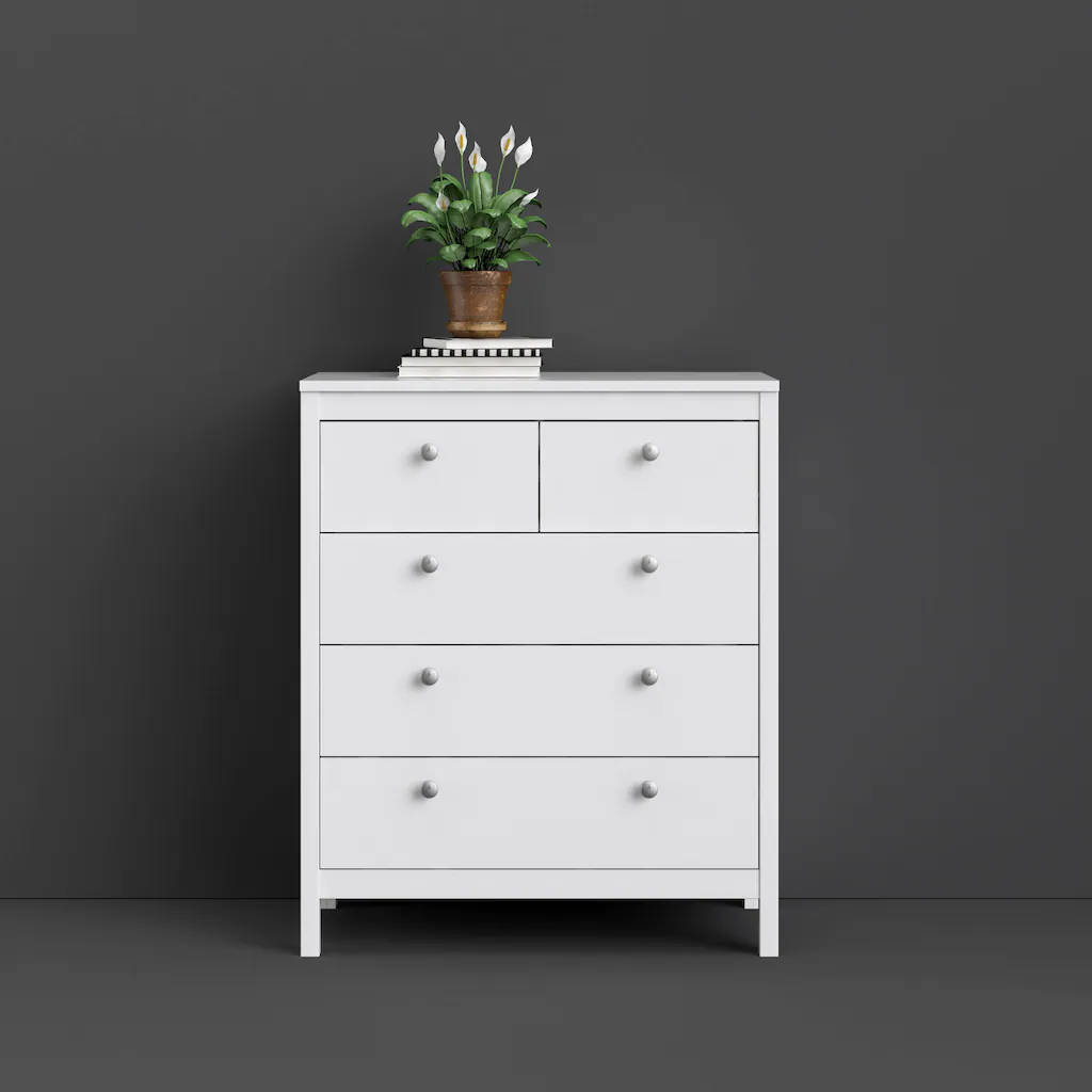 Bild von Home affaire Kommode »Madrid, Aufbewahrung, Schubladenschrank, Stauraum«, mit 5 Schubladen, Breite 82 cm, Höhe 99 cm