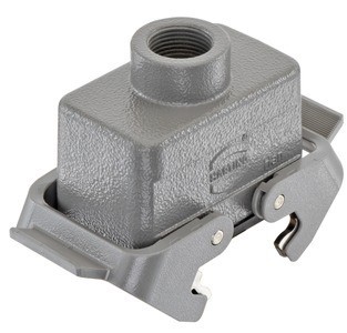 Bild von Harting Kupplungsgehäuse, Elektronikkabel + Stecker, Grau