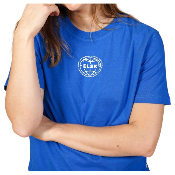 Bild von ELSK - Women's Statement Globe - T-Shirt Gr S blau