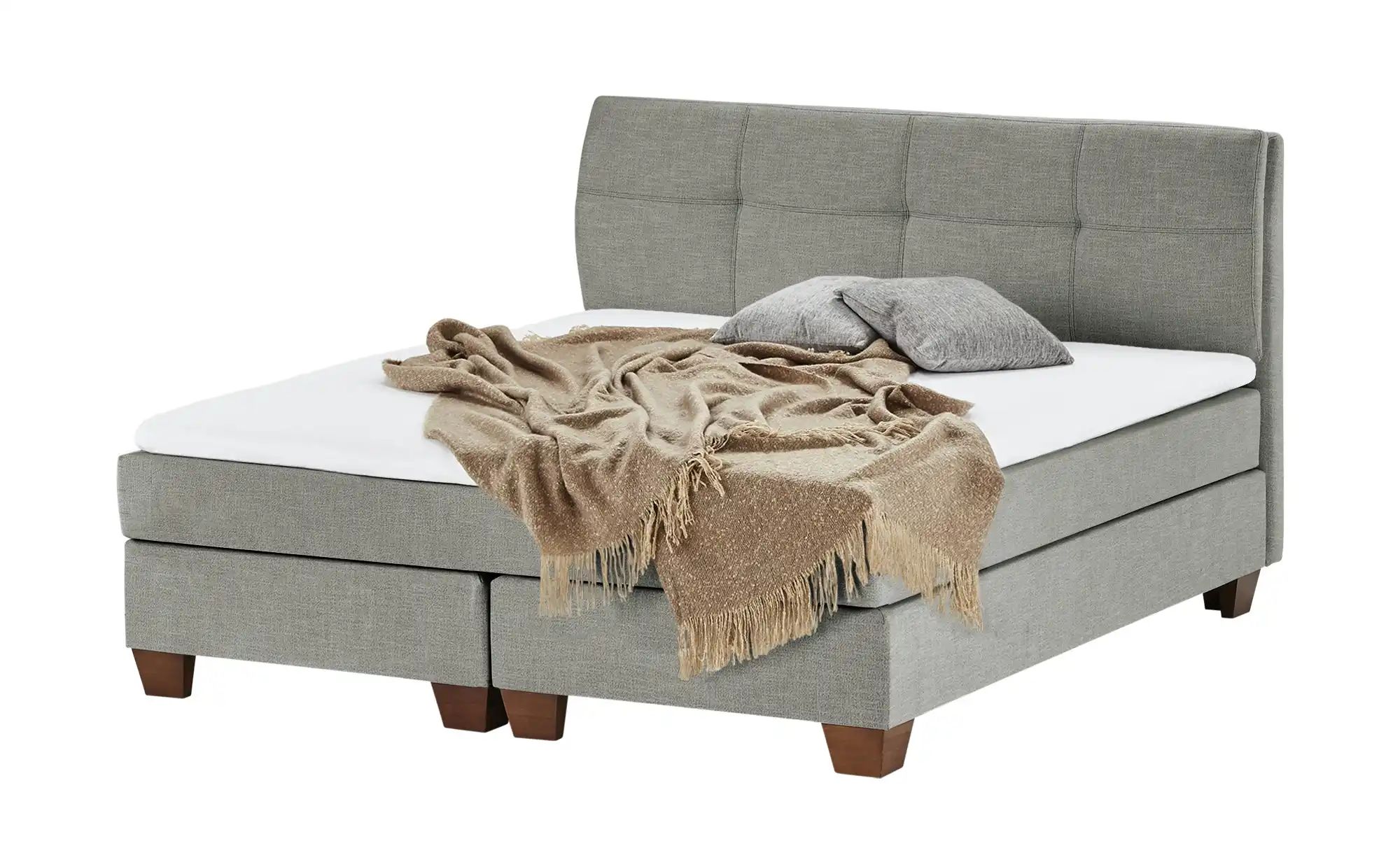 Bild von SKAGEN BEDS Boxspringbett  Vegg ¦ grau ¦ Maße (cm): B: 185 H: 112,5 Betten > Boxspringbetten - Möbel Kraft