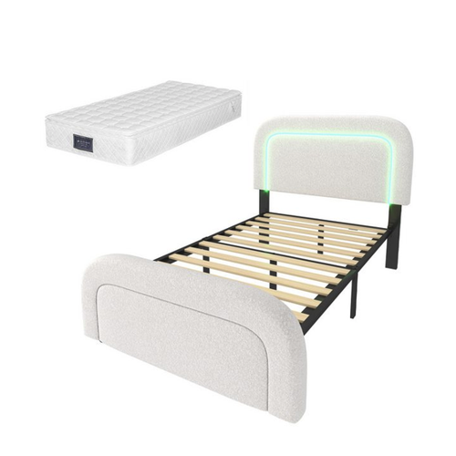 Bild von Gutagee Polsterbett Einzelbett Multifunktionsbett Jugendbett (Mit Matratze)