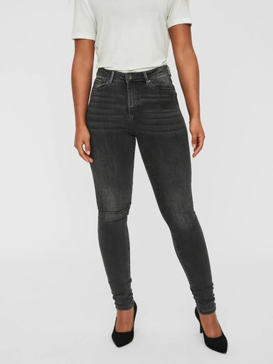 Bild von VERO MODA Damen Vmsophia Hr Am203 Noos Skinny Jeans, Dark Grey Denim, M / 34L