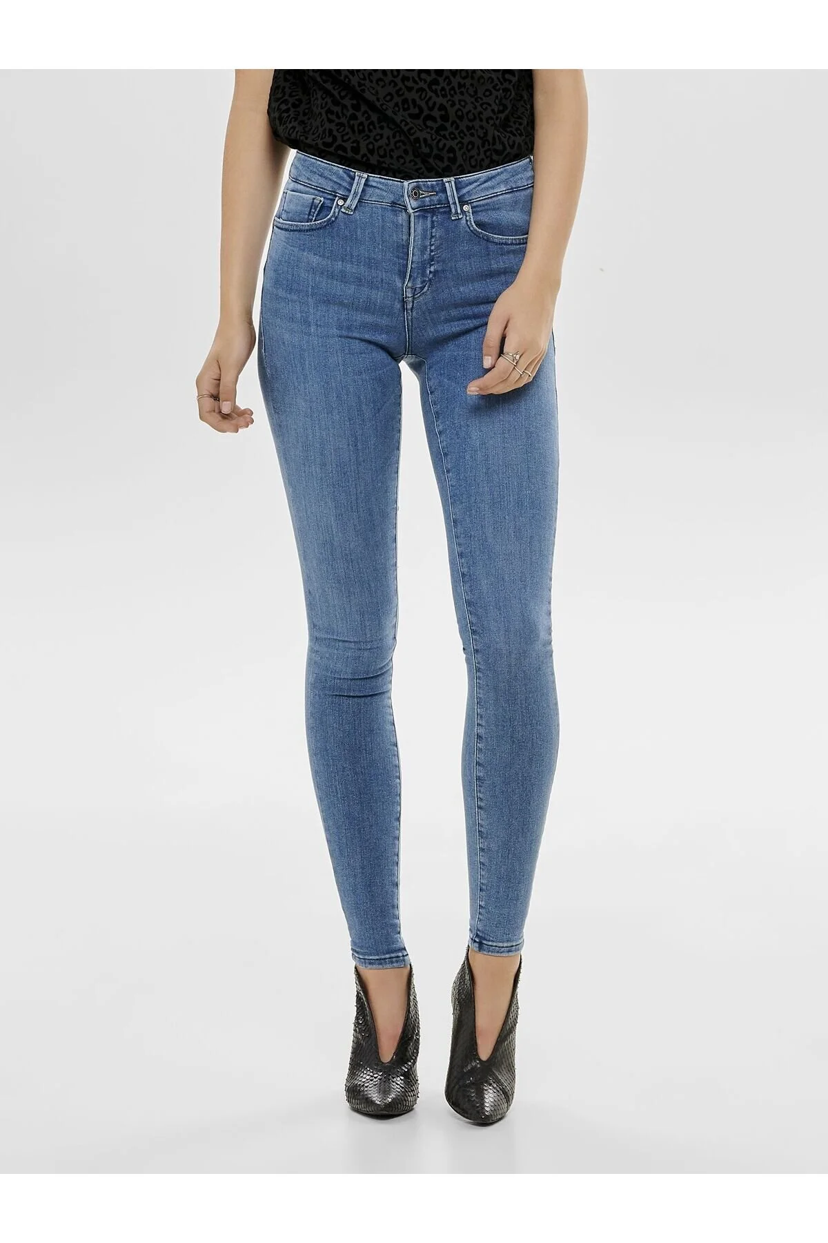 Bild von ONLY Skinny-fit-Jeans Power (1-tlg) Plain/ohne Details