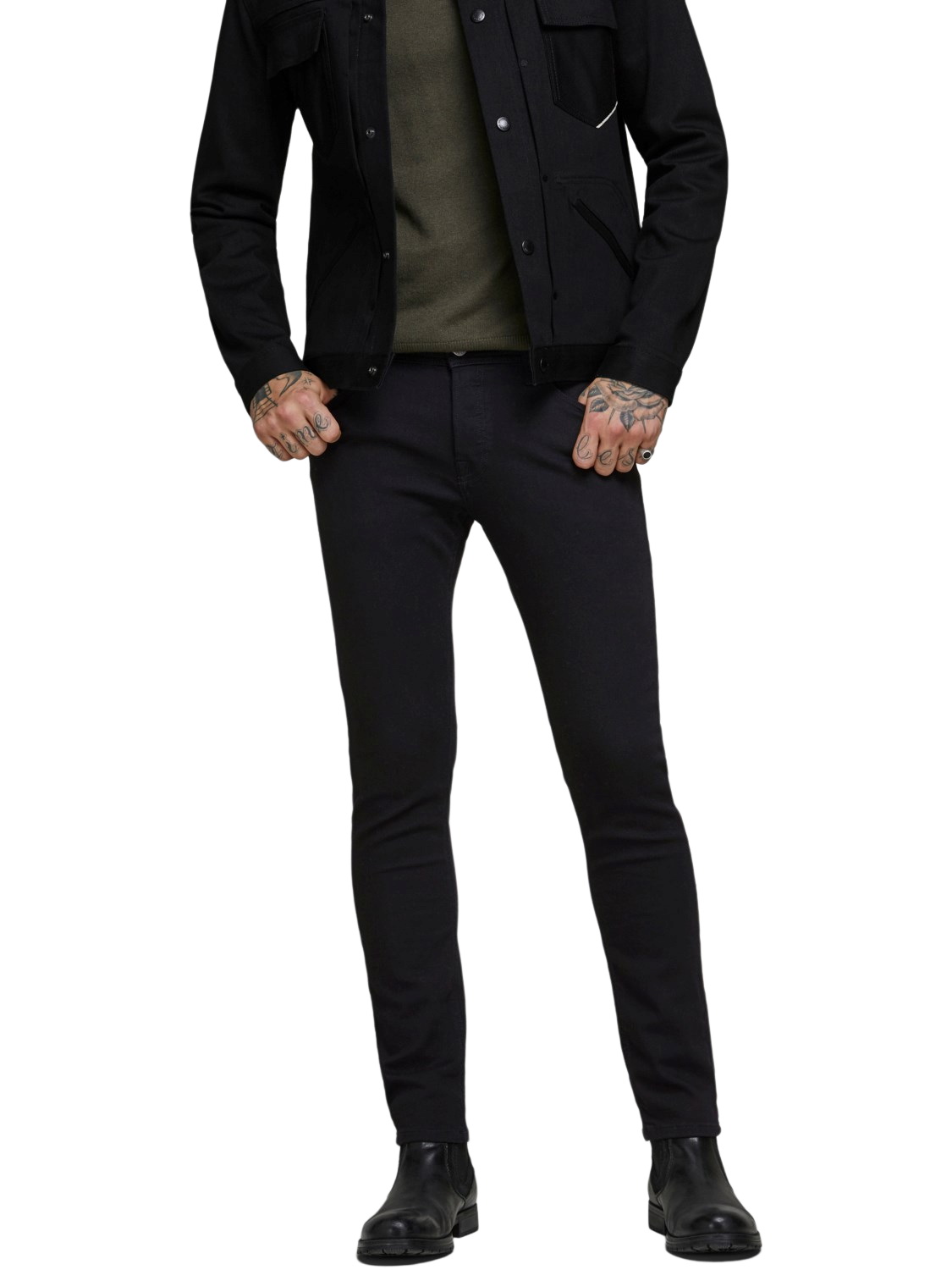 Bild von Jack & Jones Slim-fit-Jeans Jeans GLENN Skinny Tapered JJI GLENN ORIGINAL AM (1-tlg) 3465 in Schwarz