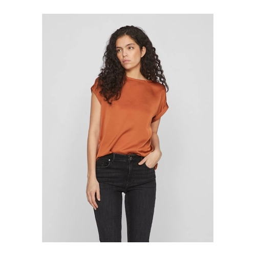 Bild von Vila Kurzarmshirt »VIELLETTE S/S SATIN TOP - NOOS«