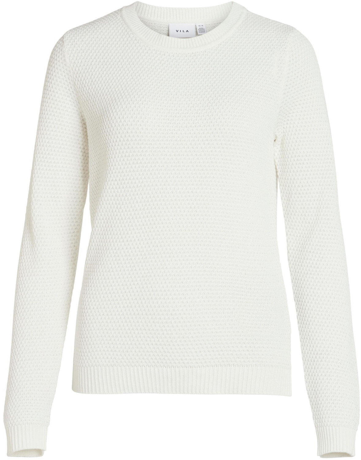 Bild von Vila VIDALO O-NECK L/S KNIT TOP- NOOS (14082767-4102606) white alyssum