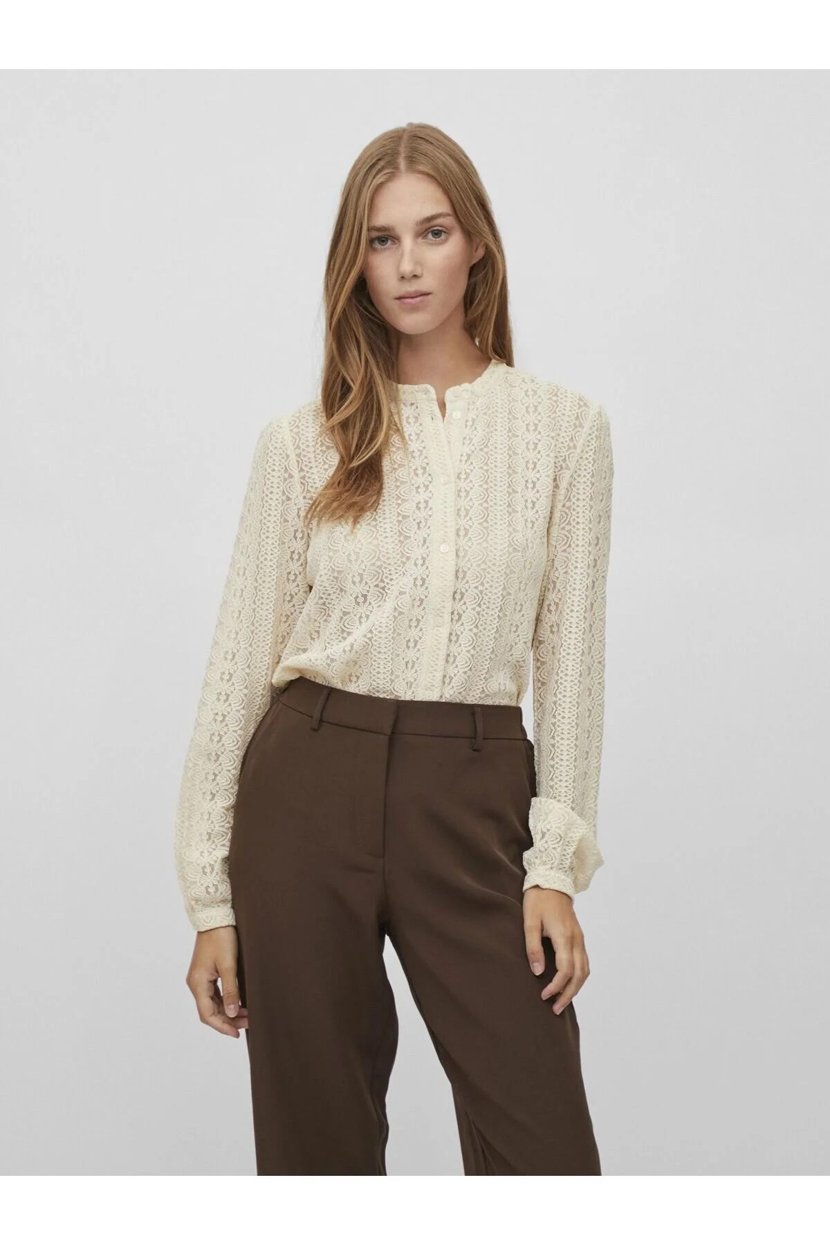 Bild von Vila Blusenshirt VICHIKKA LACE L/S SHIRT- NOOS
