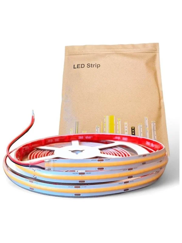 Bild von HiluX Longline COB LED Strips - 24V - 7W - 550lm/m - 4000K - CRI95+ - 5m - IP65