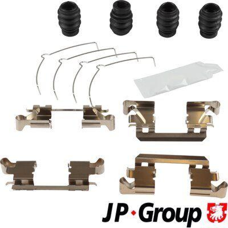 Bild von JP GROUP Zubehörsatz, Scheibenbremsbelag JP GROUP 3464003410  HONDA,CR-V III (RE),Jazz III Schrägheck (GE_, GG_, GP_, ZA_),INSIGHT (ZE_),CR-Z (ZF)