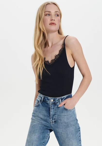 Bild von Saint Tropez Spaghettitop »SZ-MAYA STRAP TOP«, mit Seidenanteil