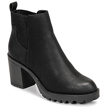 Bild von ONLY Damen Chelsea Boots mit Absatz | Ankle Stiefeletten Schuhe | Bootie Stiefel ohne Verschluss ONLBARBARA, Farben:Schwarz, Größe:37 EU