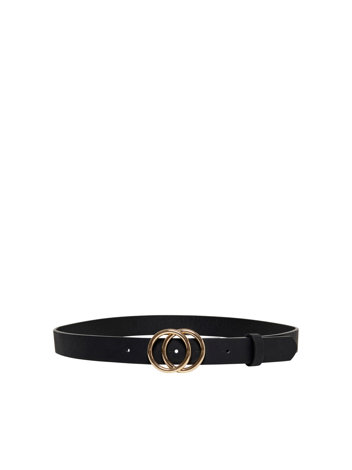 Bild von ONLY Damen ONLRASMI Faux Leather Jeans Belt NOOS Gürtel, Blackdetail:Black/Shiny Gold Buckle, 85