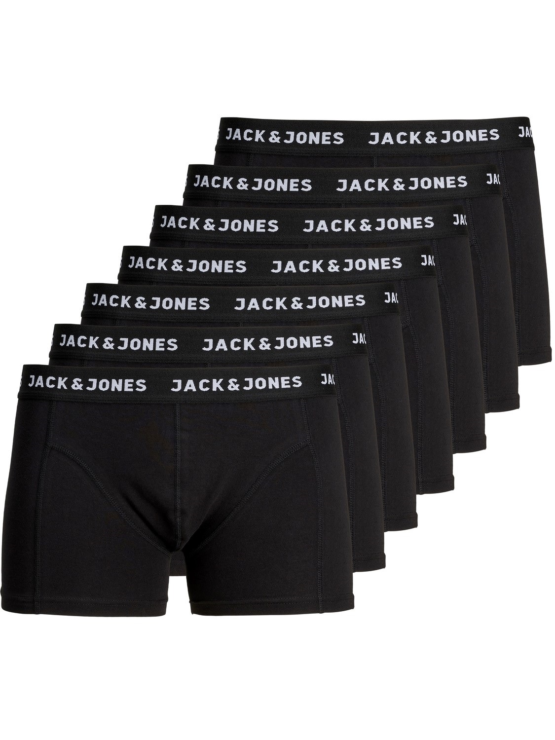 Bild von Jack & Jones, Herren, Unterhosen, 7er-Pack Boxershorts, Schwarz, (S, 7er Pack)