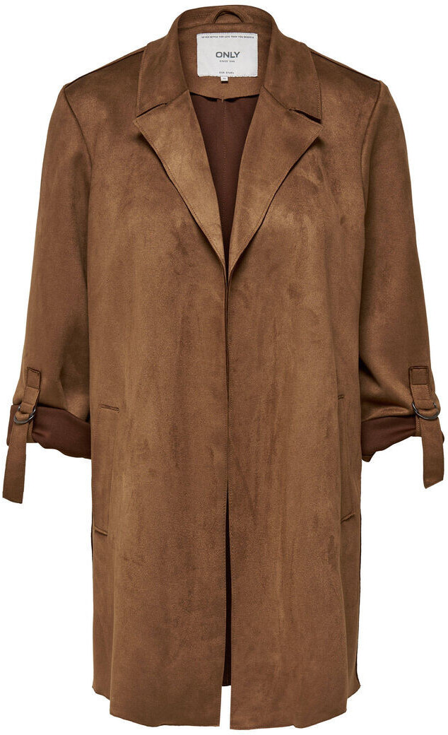 Bild von ONLY® Blazermantel, uni, Reverskragen, für Damen, beige, L