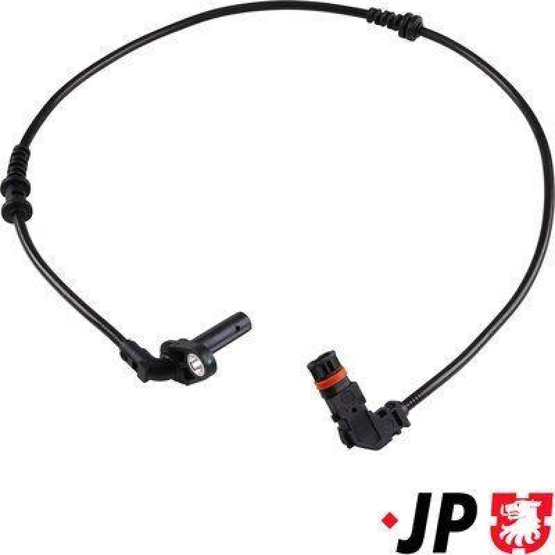 Bild von JP GROUP 1397106480 ABS Sensor Drehzahlsensor, Raddrehzahl Sensor, Drehzahlgeber Vorderachse rechts aktiver Sensor 680 schwarz