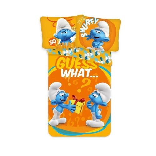 Bild von Die Schlümpfe Baby Bettwäsche "Guess What" – Charmantes Design für süße Träume