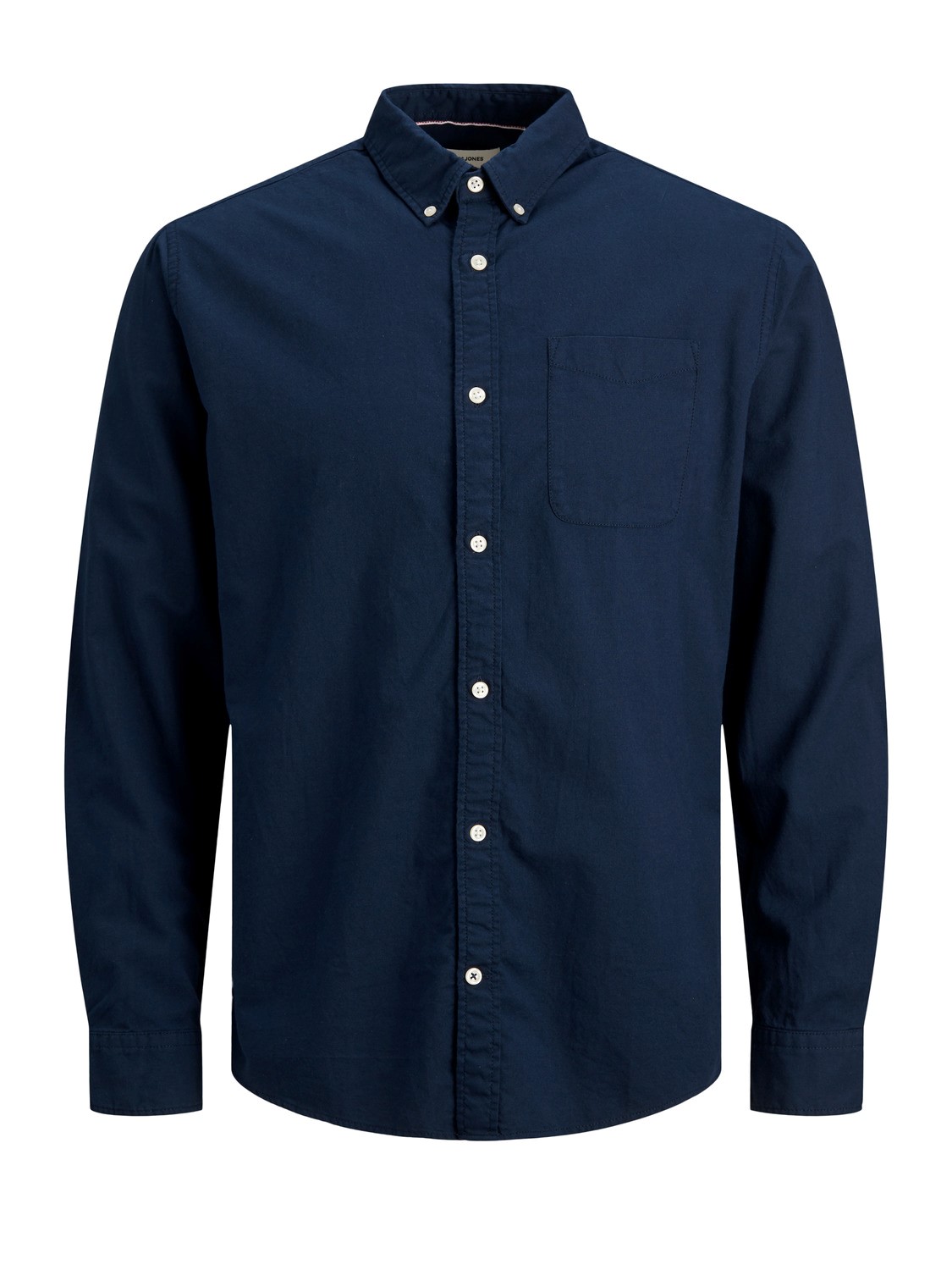 Bild von Jack & Jones Langarmhemd Hemd Slim Fit mit Brusttasche JJEOXFORD 5998 in Navy