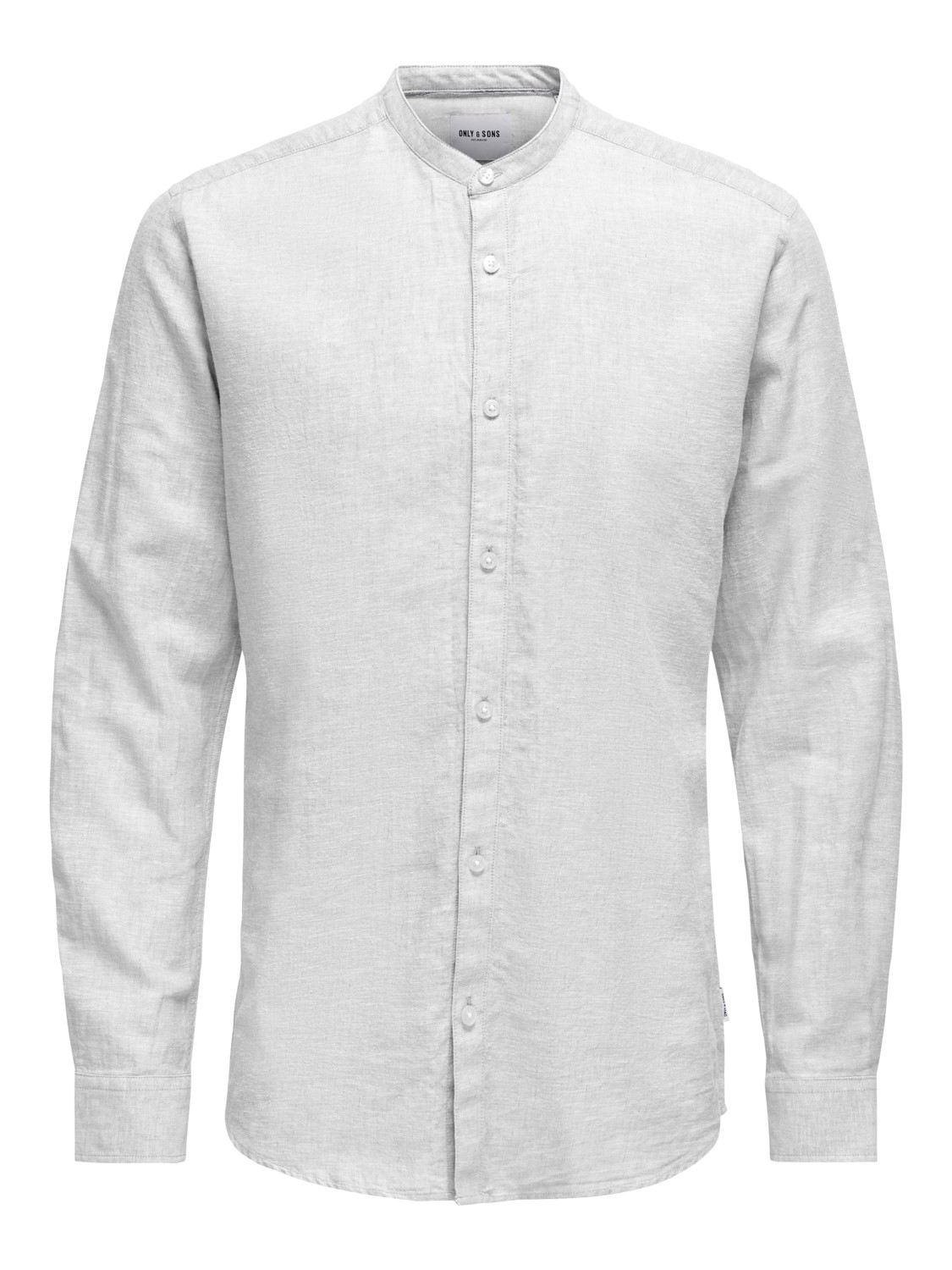 Bild von ONLY & SONS Herren Freizeit Hemd ONSCAIDEN SOLID - Slim Fit XS S M L XL XXL, Größe:XXL, Farbe:White 22019173