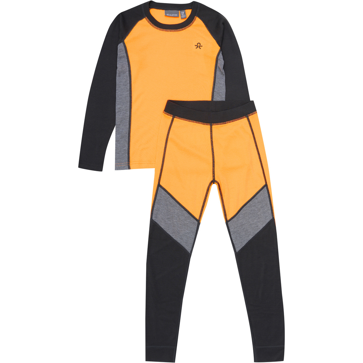 Bild von Color Kids - Kid's Ski Underwear Colorblock - Kunstfaserunterwäsche Gr 116 orange
