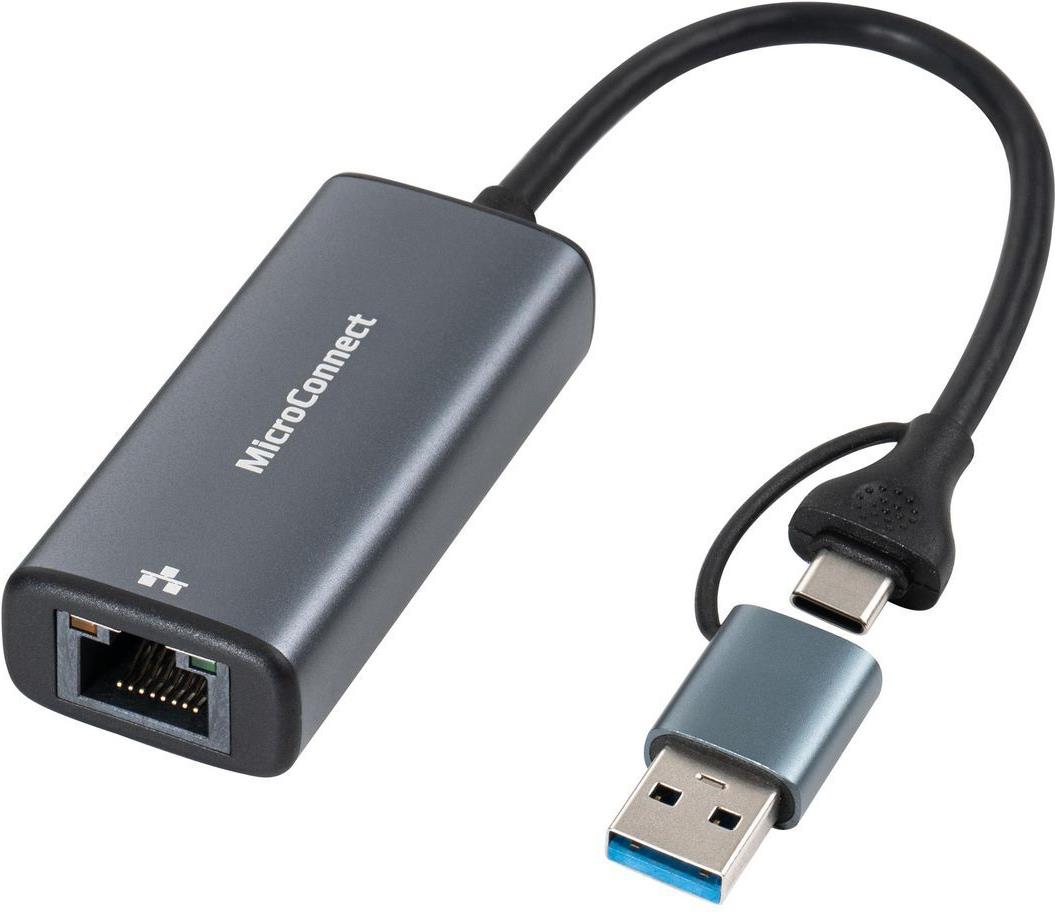 Bild von MicroConnect USB-C A to RJ45 2.5G Network Adapter - Adapter - Digital/Daten - Netzwerk (MC-USBACNET2.5G)