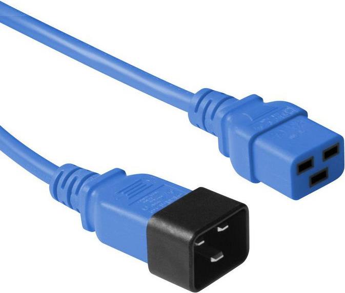 Bild von Microconnect PE2019B18 Stromkabel Blau 1,8 m C20-Koppler C19-Koppler (PE2019B18)