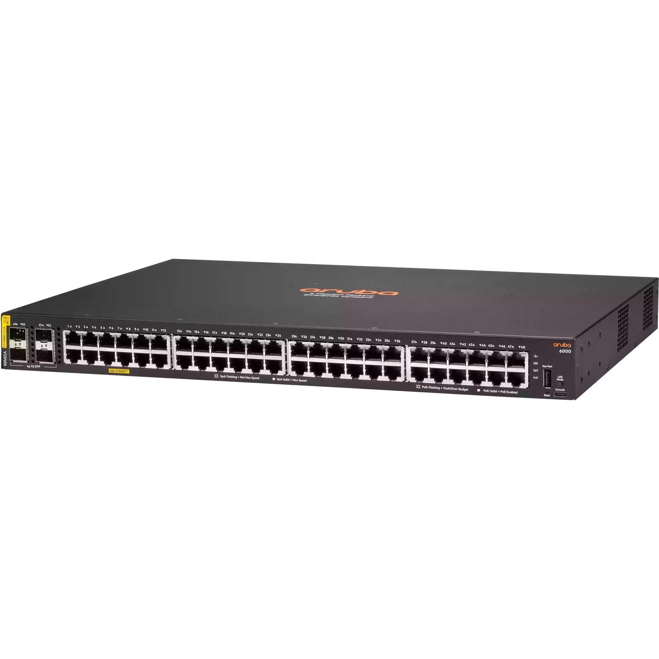Bild von HPE Aruba 6000 48G 4Sfp Managed (48 Ports), Netzwerk Switch
