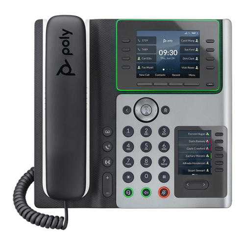 Bild von Poly EDGE E400 IP Phone – Telefon in Schwarz