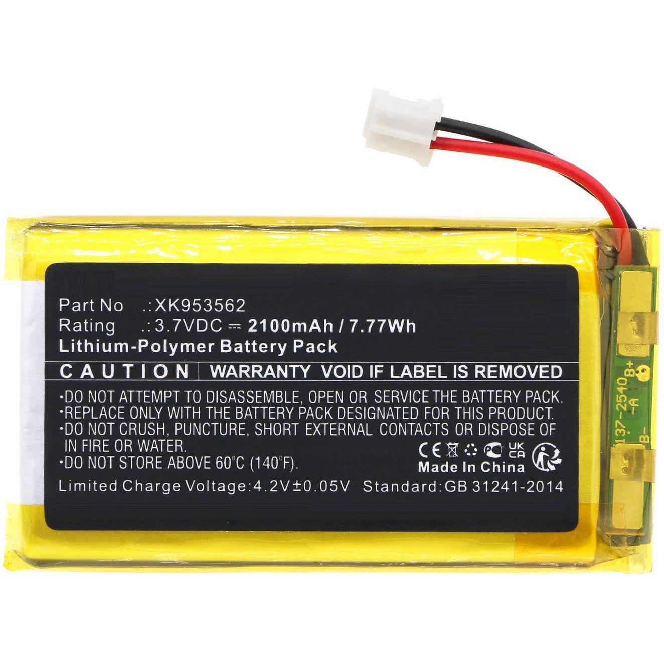 Bild von CoreParts Battery 3.7V 2100mAh 7.77Wh (2100 mAh), Notebook Akku