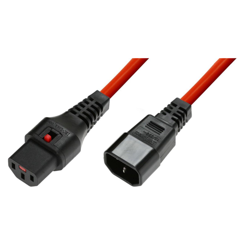 Bild von MicroConnect IEC Lock C13 to C14, 1,5m Stromkabel