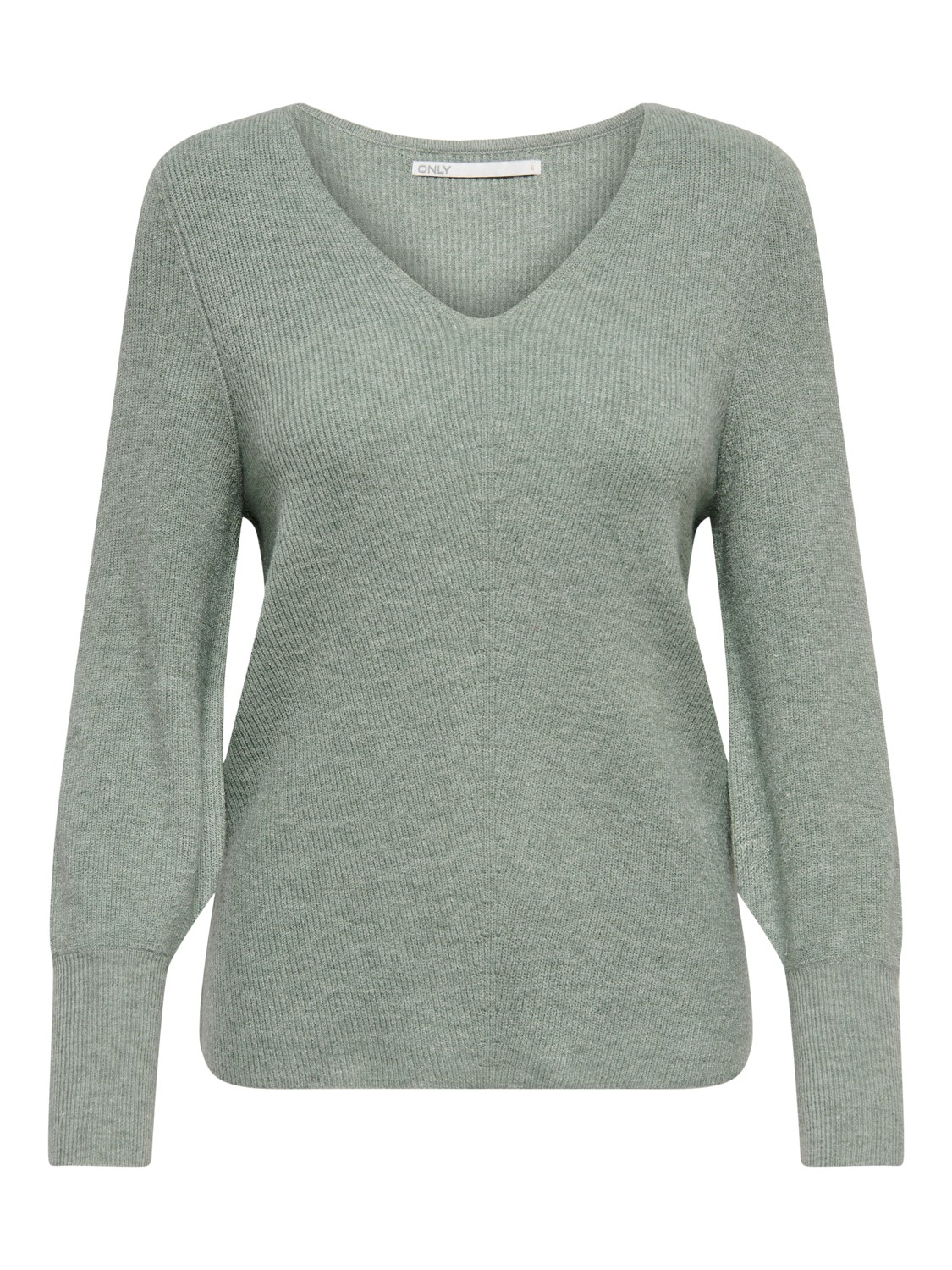 Bild von ONLY V-Ausschnitt-Pullover Only Damen Strick-Pullover OnlLatia Sweater Ballon-Ärmel Oberteil