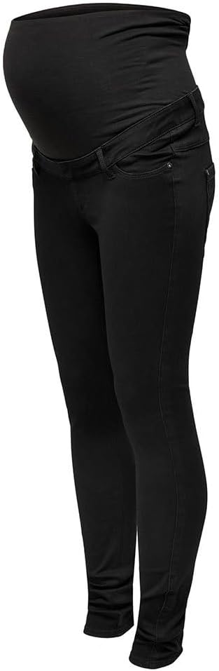Bild von ONLY MATERNITY Damen Olmroyal Sk Jeans Dnm Pimbox Noos, Schwarz, L / 32L