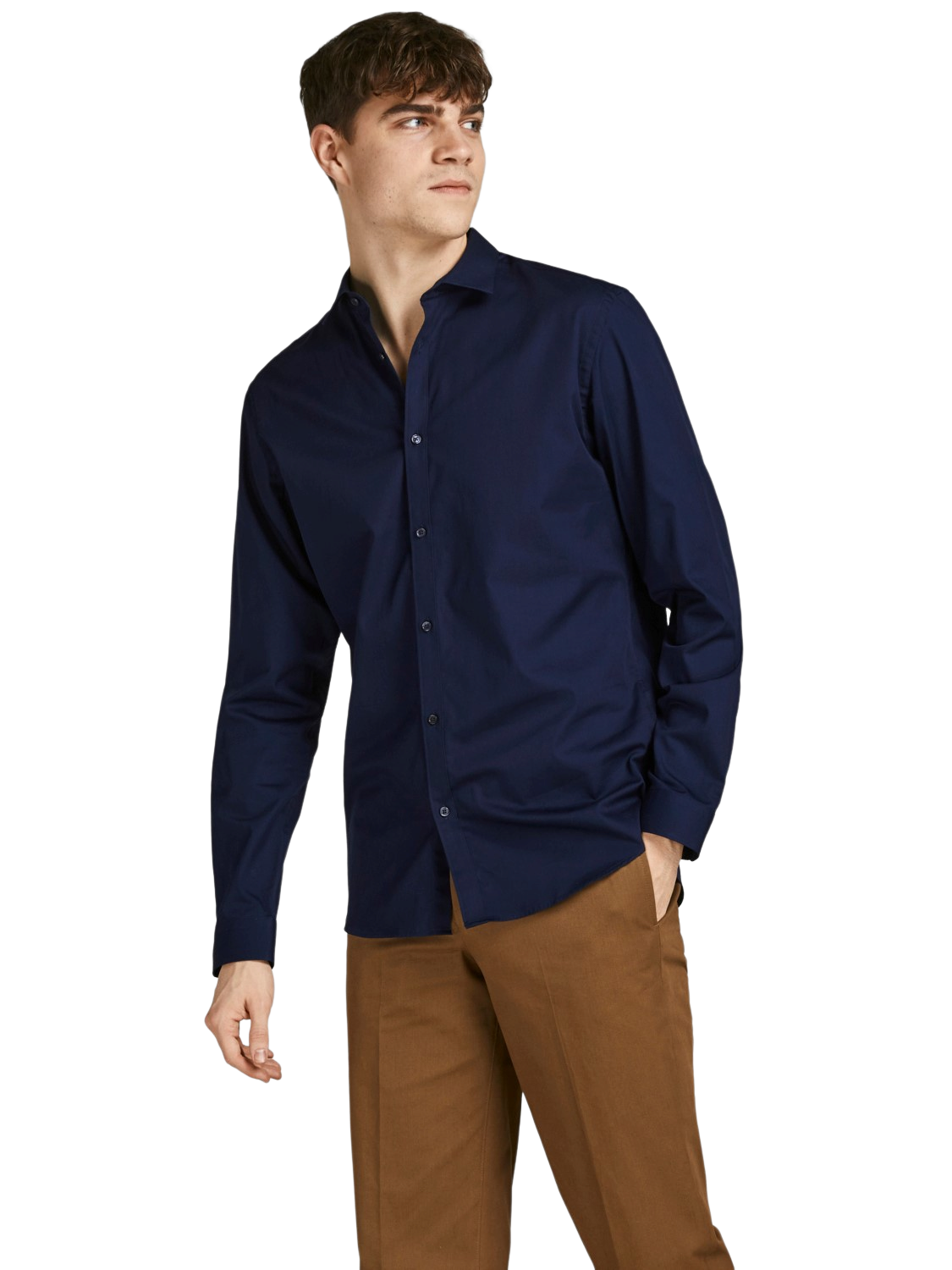 Bild von Jack & Jones Hemd Cardiff Slimfit Langarmhemd Aus Baumwolle für Herren - 2XL