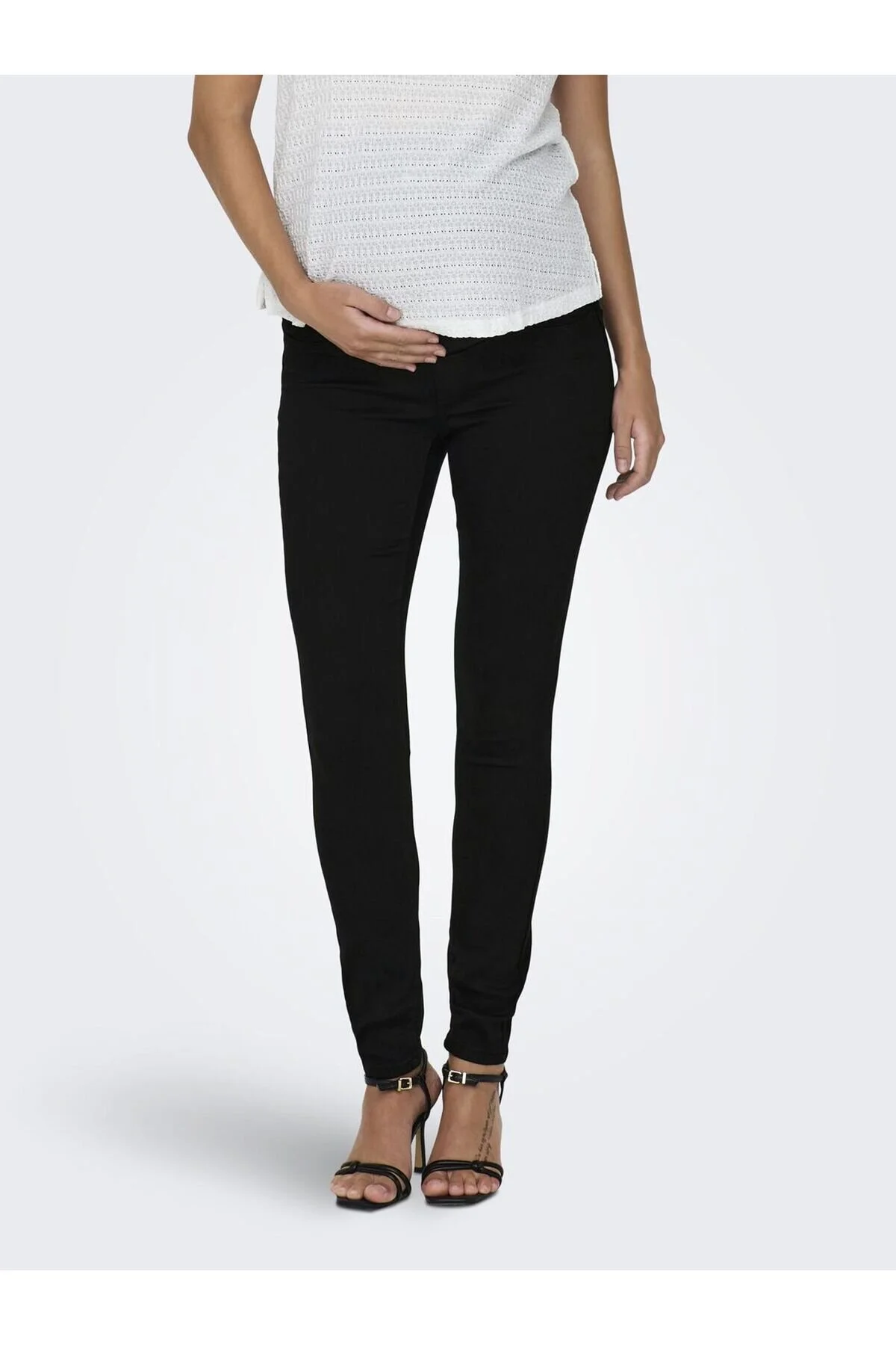 Bild von ONLY MATERNITY Röhrenjeans Olmrain Life Reg Skinny Jegging Schwarz Dn für Damen - S/32