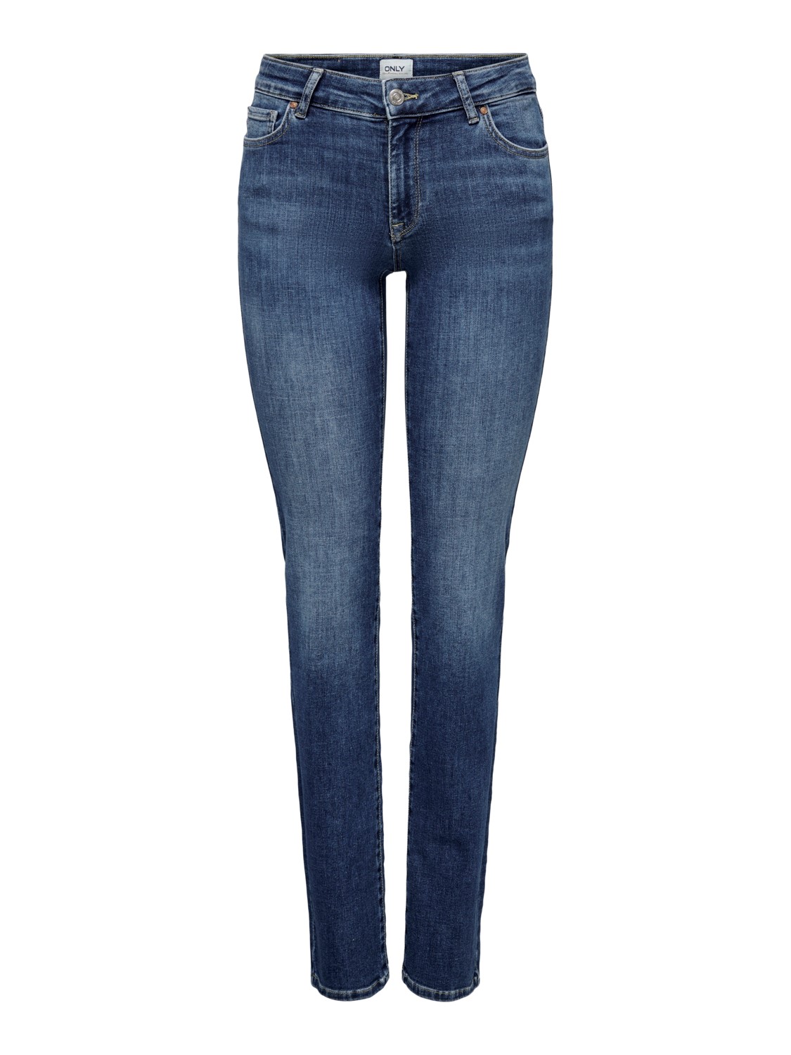 Bild von Only Damen Jeans ONLALICIA REG STRT DNM DOT879 - Straight Fit - Blau - Medium Blue Denim