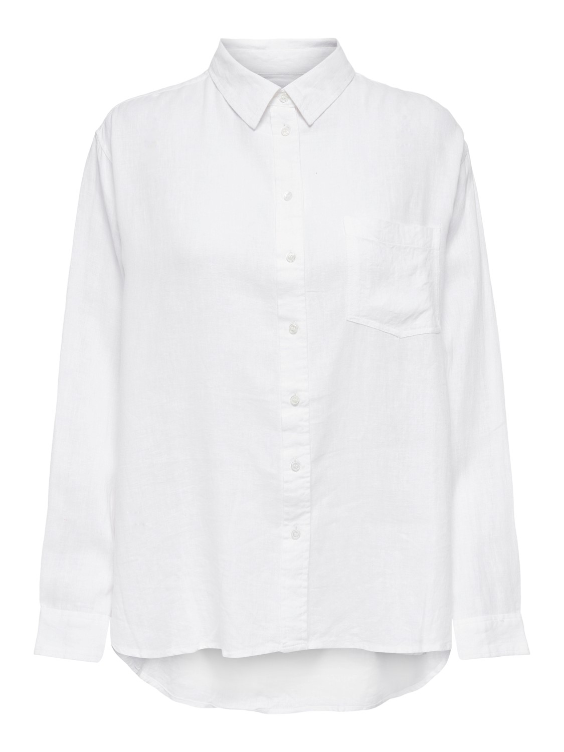 Bild von ONLY Damen Hemd ONLTOKYO Regular Fit mit Hemdkragen XS S M L XL Weiss Beige, Größe:L, Farbe:Bright White 15259585