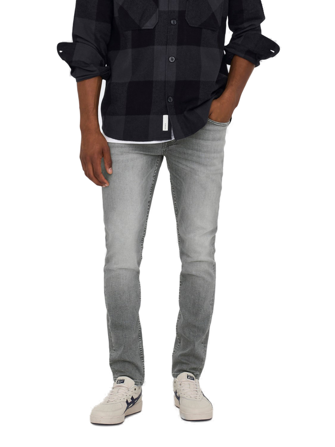 Bild von Only & Sons Herren Jeans ONSLOOM SLIM GREY 3227 - Slim Fit - Grau - Grey Denim