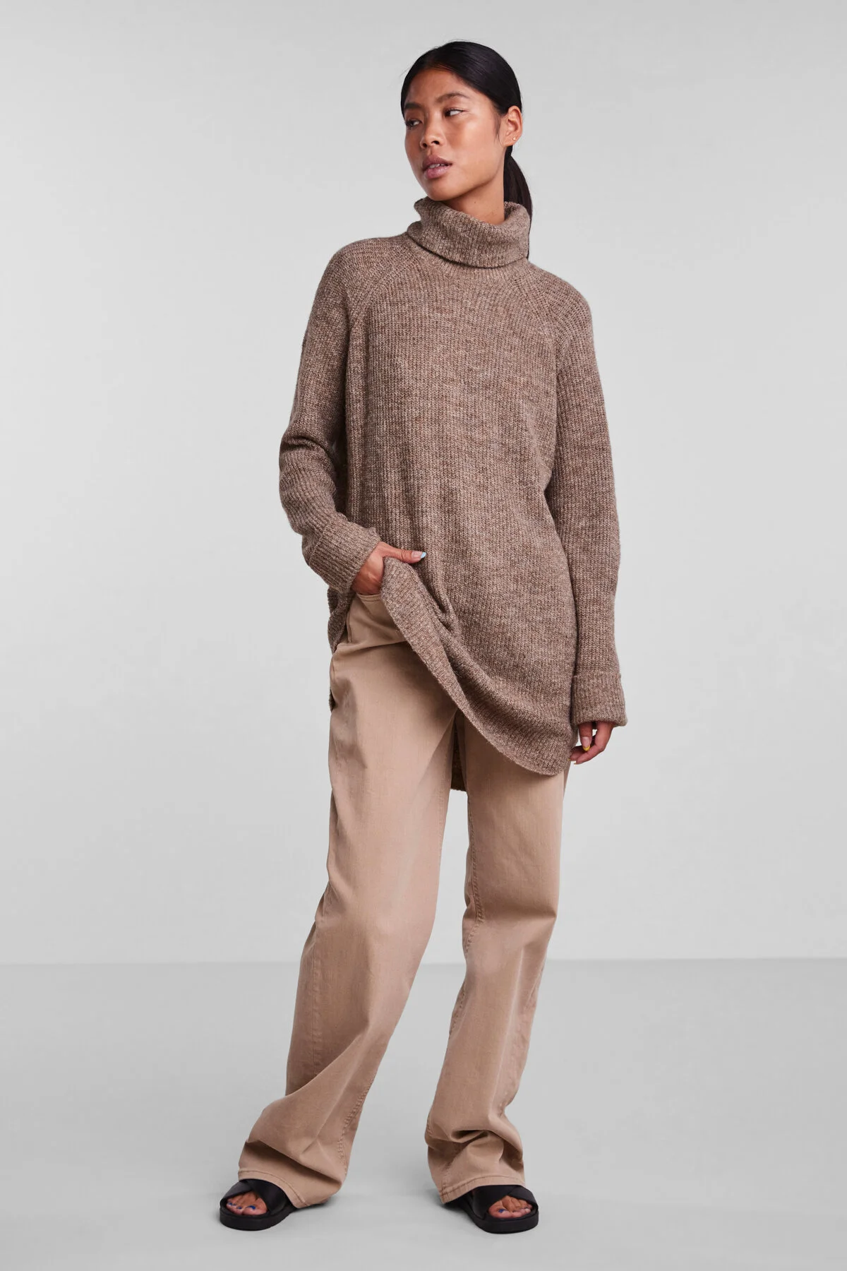 Bild von pieces Rollkragenpullover »PCELLEN LS LONG KNIT NOOS BC«