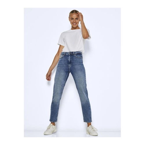 Bild von Noisy May Damen Nmmoni Hw Straight Ank Az221db Noos Jeans Solid
