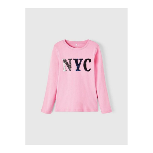 Bild von Name It Langarmshirt Langarm Pailletten Jersey Oberteil NKFOSILIA 5539 in Pink